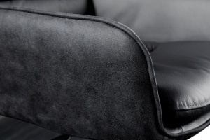 SCAUN DE BAR, BIG GEORGE, PIELE, MICROFIBRA SI METAL, CULOARE ANTRACIT, ARTIM GROUP SELECTION - Img 6
