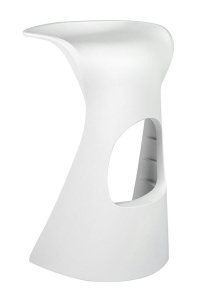 SCAUN DE BAR CAMINO ALB, 70 CM, CONFECTIONAT DIN POLIPROPILENA, STIL MODERN