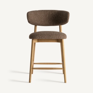SCAUN DE BAR ERLEC 98CM, DIN LEMN DE FRASIN SI TEXTIL, STIL MODERN, VICAL HOME - Img 2