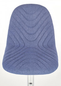 SCAUN DE BAR H82 ALBASTRU GRANIT/CROM STIL MODERN HALMAR - Img 3
