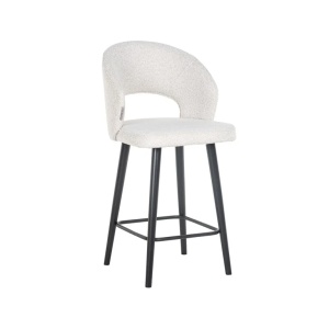 SCAUN DE BAR SAVOY WHITE BOUCLE S4561, CONFECTIONAT DIN SPUMA, LEMN SI 100% POLIESTER, RICHMOND INTERIORS - Img 2