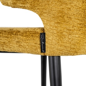 SCAUN DE BAR TAYLOR MUSTARD FUSION 06, S4716, CONFECTIONAT DIN 100% POLIESTER SPUMA SI METAL, RICHMOND INTERIORS - Img 4