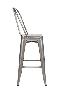 SCAUN DE BAR TOWER BIG BACK, 66, CONFECTIONAT DIN METAL, STIL INDUSTRIAL - Img 2