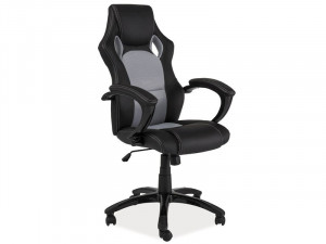 SCAUN DE BIROU DIRECTORIAL Q-107 GRI / NEGRU STIL MODERN