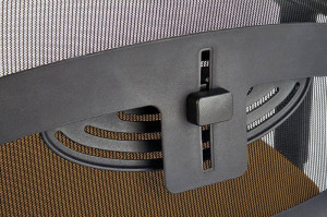 SCAUN DE BIROU EXTENSIBIL GULIETTA, MUSTAR/NEGRU, DIN METAL SI TEXTIL, STIL MODERN, HALMAR - Img 6