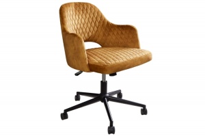 SCAUN DE BIROU, PARIS, CATIFEA GALBEN MUSTAR, DESIGN MODERN, ARTIM GROUP SELECTION - Img 7