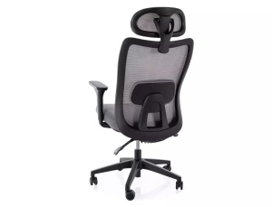 SCAUN DE BIROU, Q-724H GRI, FUNCTIE MULTIBLOCK, CU TAPITERIE DIN TEXTIL SI PLASA SI PICIOR DIN METAL, STIL MODERN - Img 2