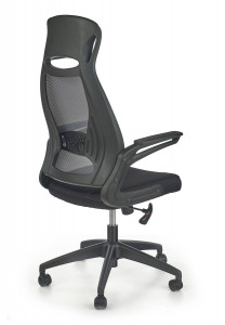SCAUN DE BIROU SOLARIS, GRI/NEGRU, TAPITERIE DIN TEXTIL/PLASA SI PICIOARE DIN METAL, STIL MODERN - Img 2