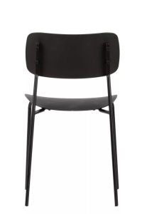 SCAUN DE CAFENEA/RESTAURANT, PLASTIC SI METAL, DE CULOARE NEAGRA - Img 6