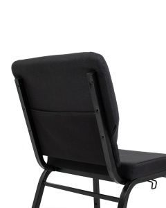SCAUN DE EVENIMENTE/CONFERINTE SAMOS NEGRU, CONFECTIONAT DIN TEXTIL SI METAL, STIL MODERN - Img 6