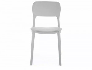 SCAUN DE TERASA TIMO, GRI DESCHIS, DIN POLIPROPILENA, STIL MODERN - Img 2