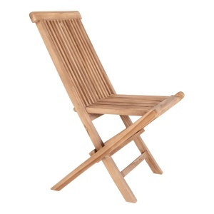 SCAUN DE TERASA TOLEDO, REALIZAT DIN LEMN DE TEC, CULOARE NATUR, HOUSE NORDIC - Img 4