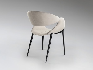 SCAUN DEOSEBIT, GIRO, TEXTIL SI METAL, BEJ/NEGRU, ARTIM GROUP SELECTION - Img 5