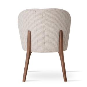 SCAUN DINING AINE ARTE SUPREME, CONFECTIONAT DIN LEMN, SPUMA, ARCURI SI TEXTIL, BEJ/NATURAL, STIL MODERN - Img 4