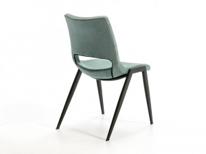 SCAUN DINING ALOHA 851973, NEGRU/ALBASTRU ACVAMARIN, STIL MODERN, SCHULLER - Img 3