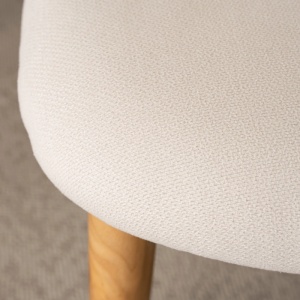 SCAUN DINING, ARTIM MEBLE, REALIZAT DIN LEMN SI TEXTIL, CULOARE STEJAR/BEJ, STIL MODERN - Img 4