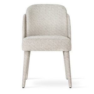 SCAUN DINING BEETLE SUPREME SOCK, CONFECTIONAT DIN LEMN, SPUMA, ARCURI SI METAL, BEJ, STIL MODERN - Img 2