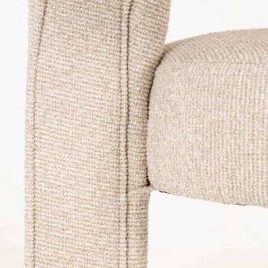 SCAUN DINING BELLE, REALIZAT DIN LEMN, FURNIR SI TEXTIL IGNIFUG, CULOARE CREM, DESIGN DEOSEBIT, RICHMOND INTERIORS - Img 10