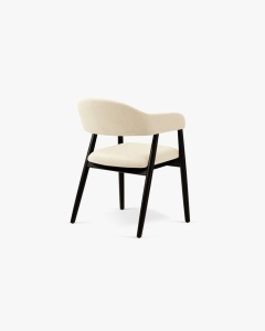 SCAUN DINING/BIROU ANDRA, FILDES, TAPITAT CU TAPITERIE DIN TEXTIL CATIFEA MAGIC VELVET SI LEMN MASIV, MICADONI - Img 4
