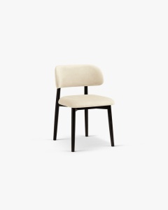 SCAUN DINING/BIROU EVAN, FILDES, TAPITAT CU TAPITERIE DIN TEXTIL CATIFEA MAGIC VELVET SI LEMN MASIV, MICADONI