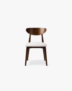 SCAUN DINING/BIROU LEON, FILDES, TAPITAT CU TAPITERIE DIN TEXTIL CHENILLE REBEL SI LEMN MASIV, MICADONI