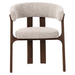 SCAUN DINING, CONTIGO, REALIZAT DIN LEMN DE FAG SI TEXTIL, CULOARE CAPPUCCINO, DESIGN DEOSEBIT, RICHMOND INTERIORS