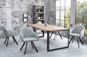 SCAUN DINING, DESIGN VINTAGE/INDUSTRIAL, LUCCA, GRI/NEGRU, ARTIM GROUP SELECTION - Img 3