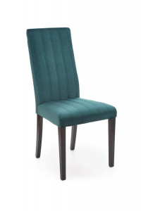 SCAUN DINING DIEGO 2, VERDE MONOLITH 37/NEGRU, CU TAPITERIE DIN CATIFEA SI PICIOARE DIN LEMN MASIV, STIL CLASIC - Img 7