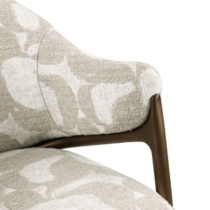SCAUN DINING, GWEN, REALIZAT DIN METAL, FURNIR LEMN SI TEXTIL, CULOARE NATUR/ALAMA, DESIGN DEOSEBIT, RICHMOND INTERIORS - Img 7