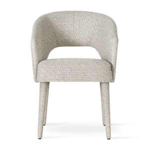SCAUN DINING INES SUPREME SOCK, CONFECTIONAT DIN LEMN, SPUMA, ARCURI SI METAL, BEJ, STIL MODERN - Img 2