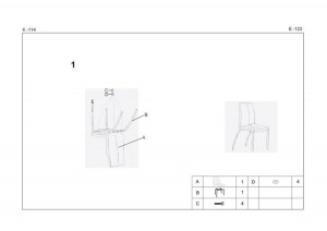 SCAUN DINING K114 NEGRU/CROM STIL MODERN HALMAR - Img 2
