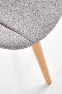 SCAUN DINING K226 GRI DESCHIS/NATURAL STIL SCANDINAV HALMAR - Img 6