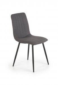 SCAUN DINING K397 GRI/NEGRU STIL MODERN HALMAR