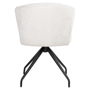 SCAUN DINING MILLY FUSION CREAM 02, S4723, CONFECTIONAT DIN 100% POLIESTER SPUMA SI METAL, RICHMOND INTERIORS - Img 2