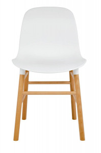 SCAUN DINING, NATURAL/ALB, DIN POLIPROPILENA SI LEMN DE FAG, IKAR, STIL MODERN - Img 4