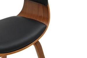 SCAUN DINING, ORGANIC, PIELE ECO SI FURNIR DE NUC, CULOARE NEGRU/NATUR, ARTIM GROUP SELECTION - Img 10