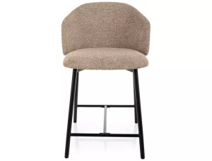 SCAUN DINING, OSAKA H-2, CULOARE BEJ 253/NEGRU, TAPITERIE DIN TEXTIL SI METAL, STIL MODERN - Img 2