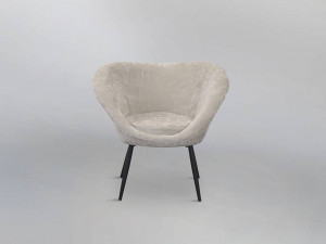 SCAUN DINING, OZOME 836294, NEGRU/BEJ, TEXTIL SI METAL, STIL MODERN, SCHULLER - Img 7