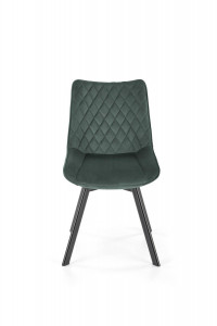 SCAUN DINING PIVOTANT K520, VERDE/NEGRU, TAPITERIE DIN CATIFEA SI PICIOARE DIN METAL , STIL MODERN - Img 6