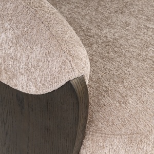 SCAUN DINING POLLUX, REALIZAT DIN METAL, LEMN DE FAG SI TEXTIL, CULOARE MARO/GRI DESIGN DEOSEBIT, RICHMOND INTERIORS - Img 6