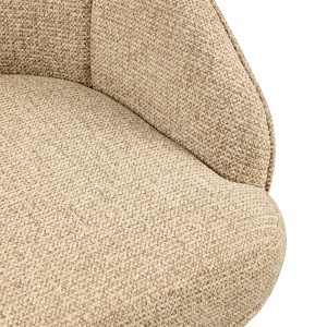 SCAUN DINING ROTATIV BEVERLY, REALIZAT DIN METAL, LEMN DE FAG SI TEXTIL, CULOARE CAPPUCCINO, DESIGN DEOSEBIT, RICHMOND INTERIORS - Img 8