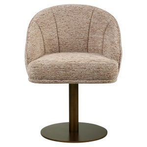 SCAUN DINING ROTATIV BEVERLY, REALIZAT DIN METAL, LEMN DE FAG SI TEXTIL, CULOARE MARO, DESIGN DEOSEBIT, RICHMOND INTERIORS - Img 5