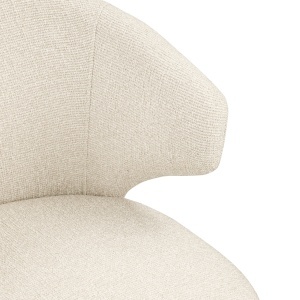 SCAUN DINING ROTATIV, MILLY, REALIZAT DIN METAL, FURNIR SI TEXTIL, CULOARE CREM, DESIGN DEOSEBIT, RICHMOND INTERIORS - Img 9