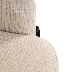 SCAUN DINING ROTATIV SERENITY, REALIZAT DIN METAL, LEMN DE FAG SI TEXTIL IGNIFUG, CULOARE BEJ, DESIGN DEOSEBIT, RICHMOND INTERIORS - Img 7