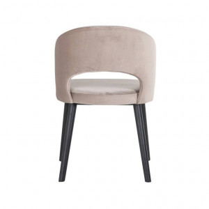 SCAUN DINING SAVOY, KHAKI/NEGRU, TAPITERIE DIN CATIFEA SI PICIOARE DE LEMN, STIL MODERN RICHMOND INTERIORS - Img 3