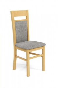 SCAUN DINING STIL GERARD 2, GRI INARI 91/STEJAR MIERE, TAPITERIE DIN STOFA SI PICIOARE DIN LEMN MASIV DE FAG, STIL CLASIC