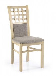 SCAUN DINING STIL GERARD 3, GRI INARI 23/ STEJAR SONOMA, TAPITERIE DIN STOFA SI PICIOARE DIN LEMN DE FAG, STIL CLASIC