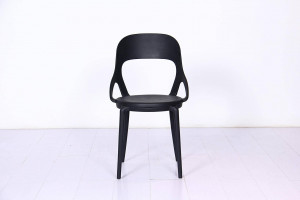 SCAUN DINING/TERASA FORM, NEGRU, DIN POLIPROPILENA, STIL MODERN - Img 4