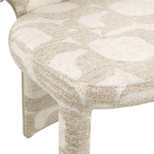 SCAUN DINING, VIOLA, REALIZAT DIN METAL, PLACAJ SI TEXTIL, CULOARE CREM, DESIGN DEOSEBIT, RICHMOND INTERIORS - Img 8