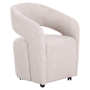 SCAUN DINING VIXEN, REALIZAT DIN LEMN SI TEXTIL, CULOARE CREM, DESIGN DEOSEBIT, RICHMOND INTERIORS - Img 8